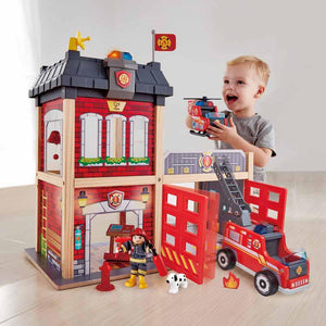 City Fire Station-Infant & Toddler-Hape-Yellow Springs Toy Company