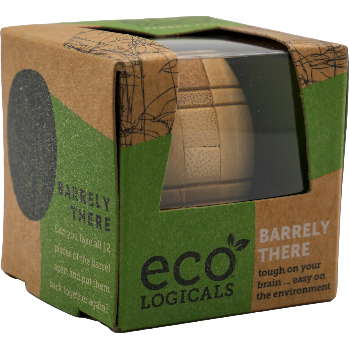 Eco Logicals Bamboo Puzzle - Barrely There-Puzzles-Project Genius-Yellow Springs Toy Company