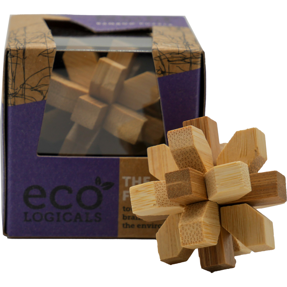 Eco Logicals Bamboo Puzzle - The Flower-Puzzles-Project Genius-Yellow Springs Toy Company