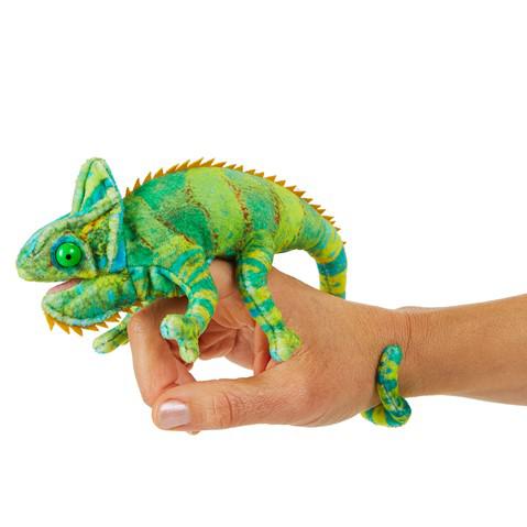 Mini Chameleon - Finger Puppet-Puppets-Folkmanis-Yellow Springs Toy Company