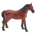 Front view of a brown horse with black on legs from the Wild West Horses-Assorted Horse Breeds.