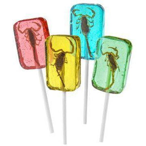 Hotlix Pops Scorpion Sugarfree Suckers-Candy & Treats-Redstone Foods Inc.-Yellow Springs Toy Company