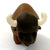 Front view of the bison from the Puzzle Eraser-Safari set.