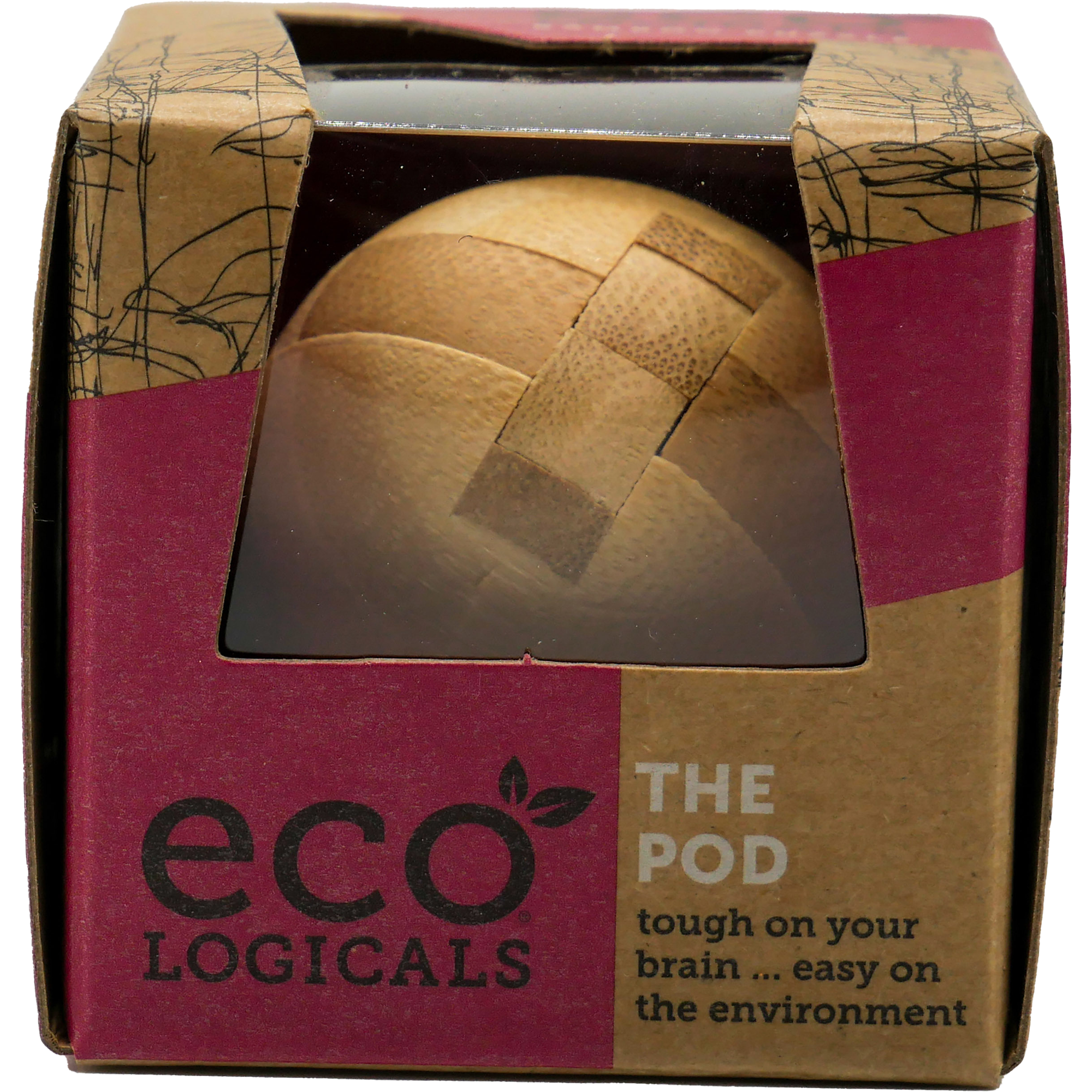 Eco Logicals Bamboo Puzzle - The Pod-Puzzles-Project Genius-Yellow Springs Toy Company