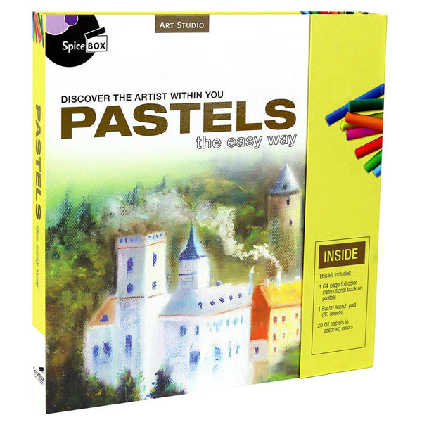 Front view of pastels the easy way in the box.