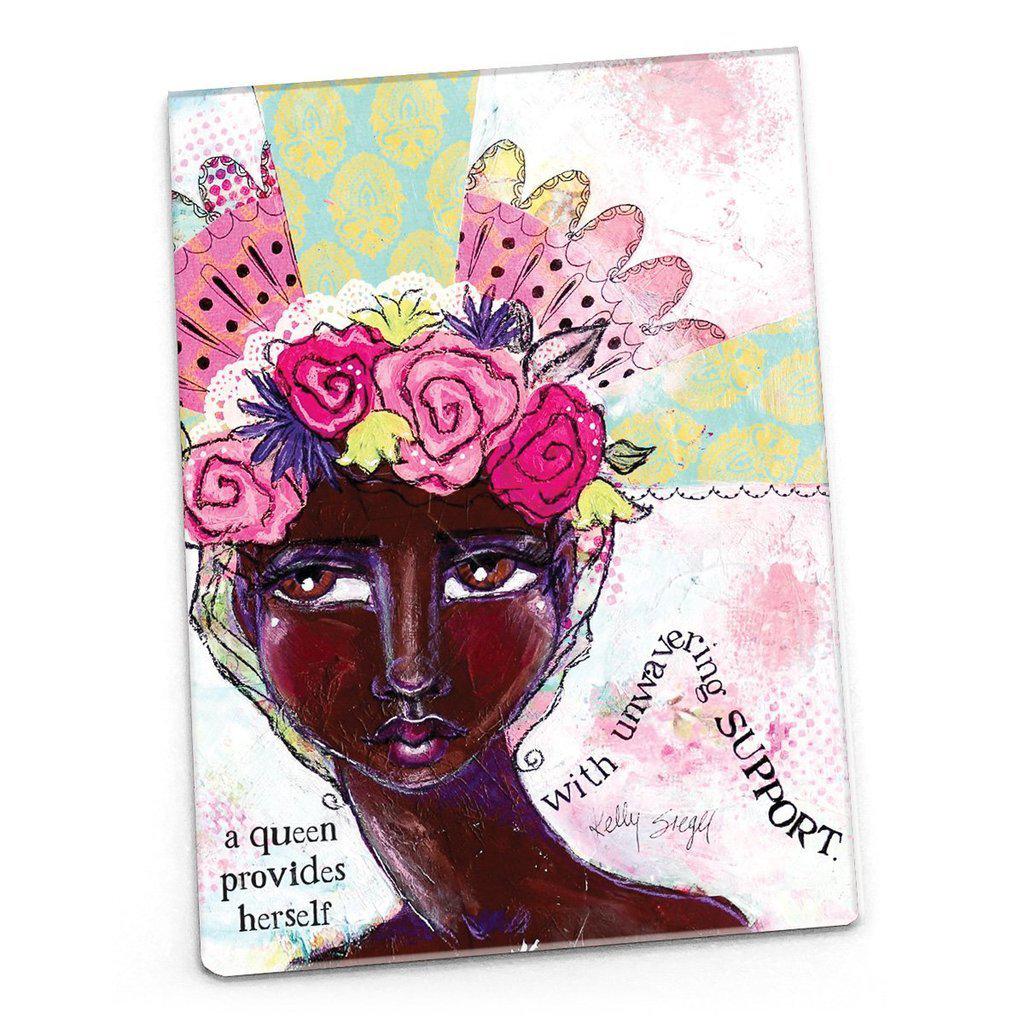 MAGNET: Kelly Siegel, A Queen Provides Herself with Unwavering Support-Decor &amp; Keepsakes-Papersalt-Yellow Springs Toy Company