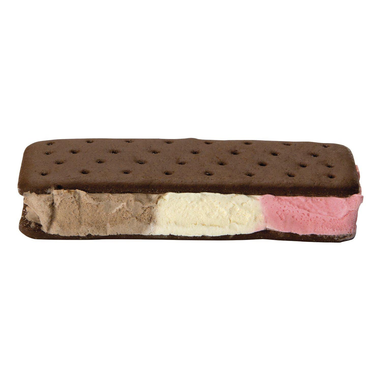 Front view Astronaut Neapolitan ice cream sandwich in packaging