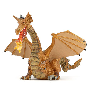 Papo - Gold Dragon with Flame-Pretend Play-Papo | Hotaling-Yellow Springs Toy Company