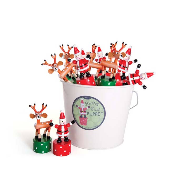 Santa Push Puppets-Novelty-Jack Rabbit Creations-Yellow Springs Toy Company