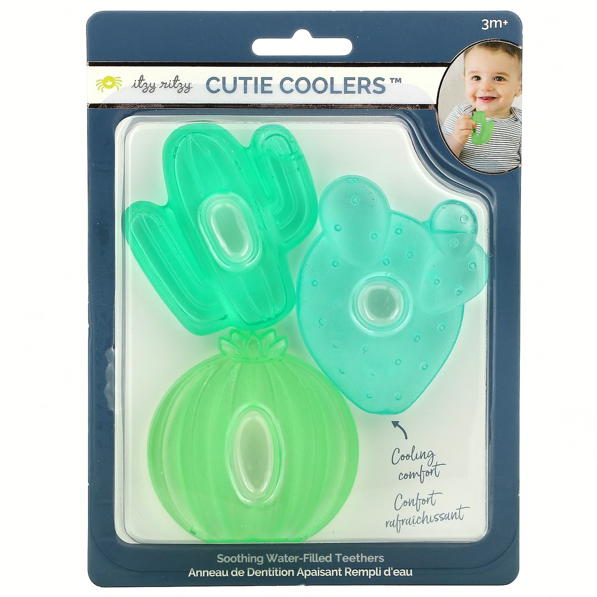 Cactus Cutie Coolers - Water Filled Teethers (3-pack)-Infant &amp; Toddler-Itzy Ritzy-Yellow Springs Toy Company