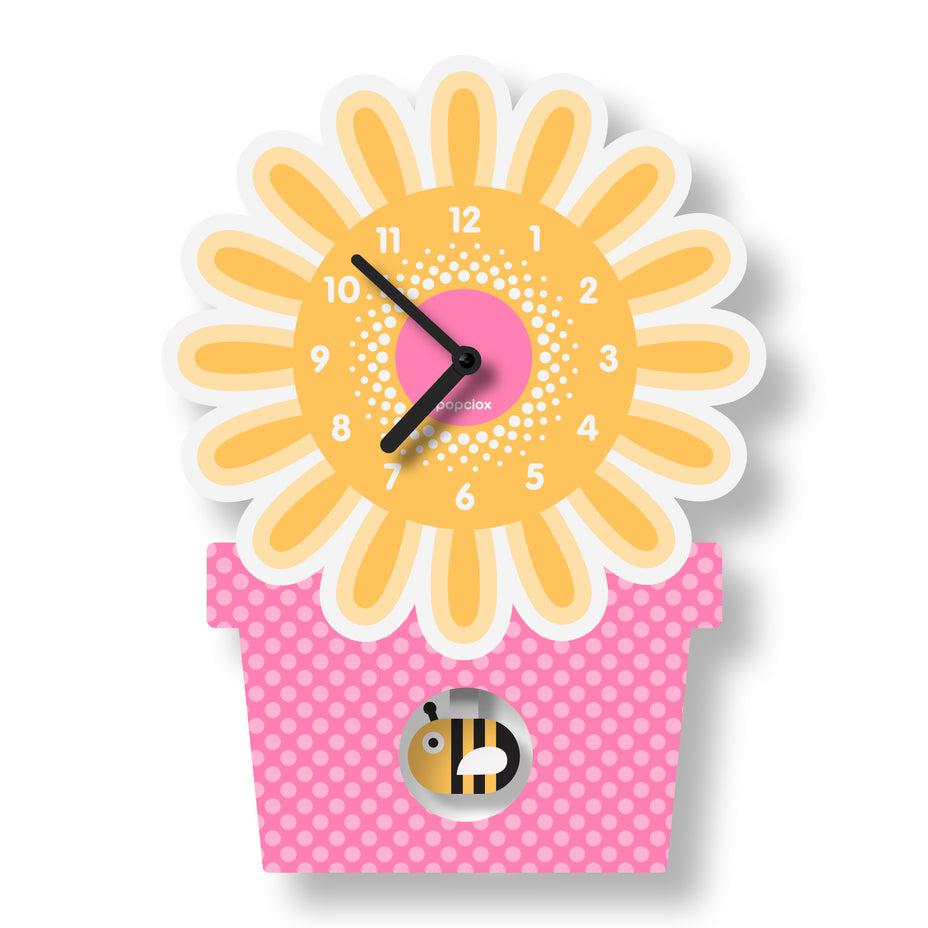 Acrylic Flowerpot Pendulum Clock *-Decor & Keepsakes-Modern Moose | Popclox-Yellow Springs Toy Company