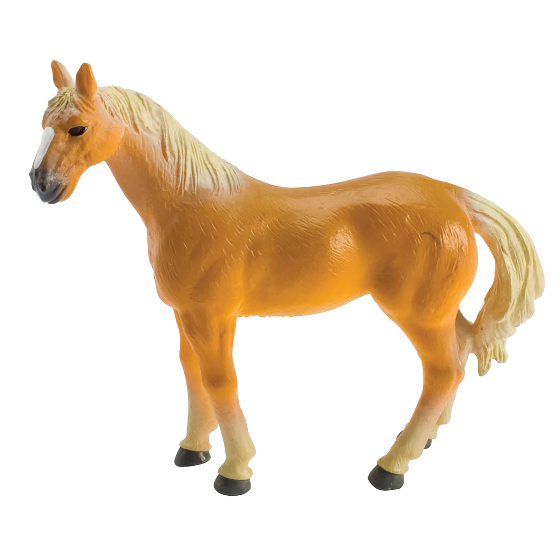 Front view of a tan horse with a yellowish mane from Wild West Horses-Assorted Horse Breeds.