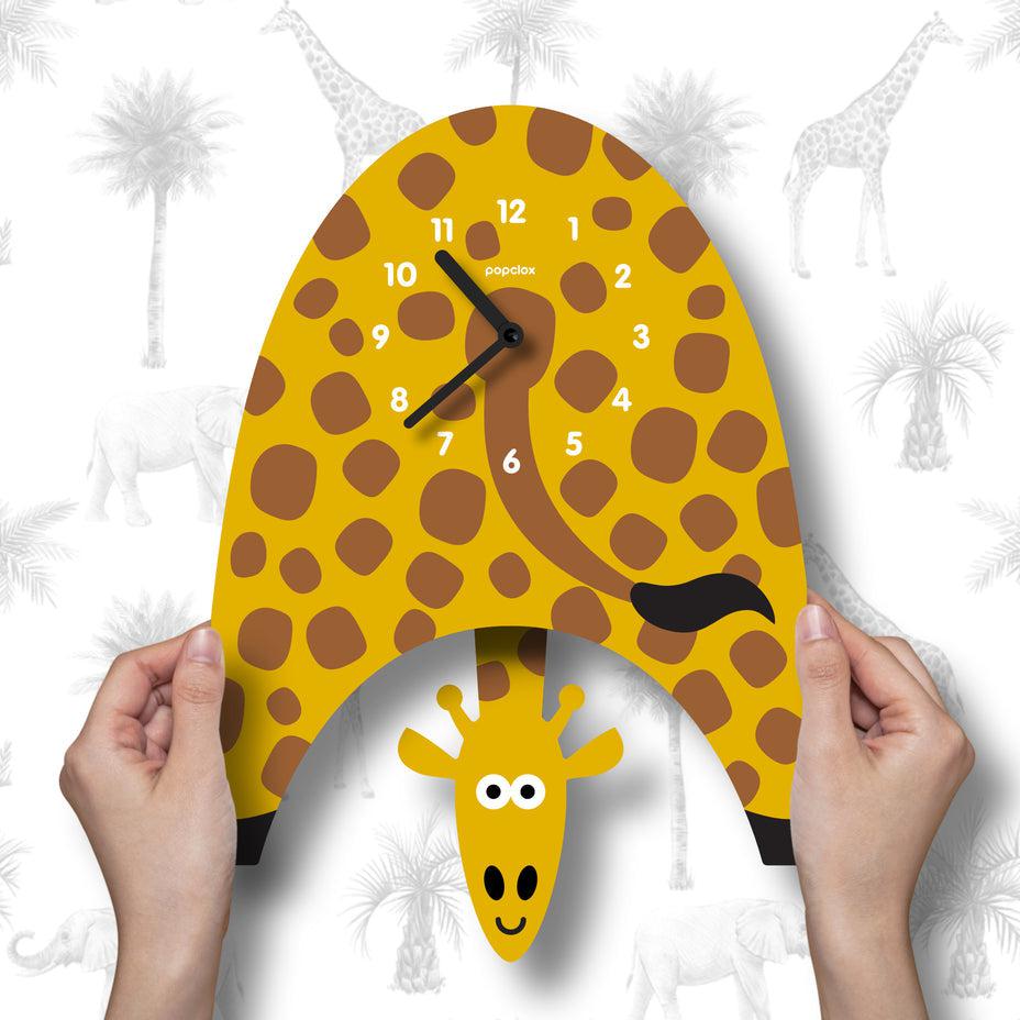 Acrylic Giraffe Pendulum Clock *-Decor &amp; Keepsakes-Modern Moose | Popclox-Yellow Springs Toy Company