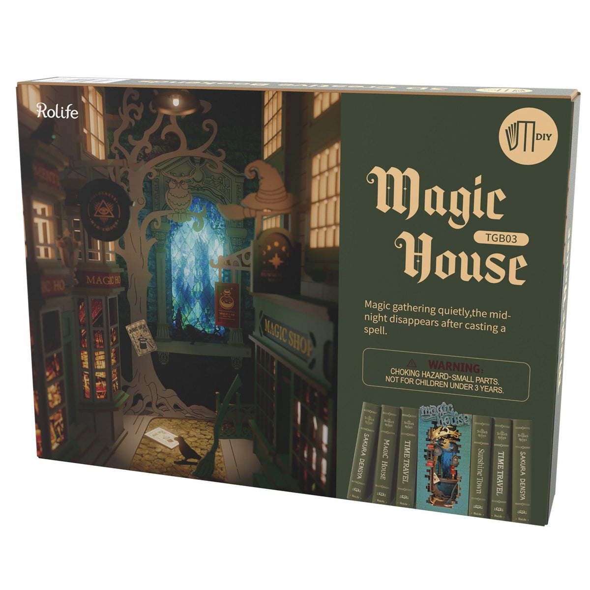 Magic House - Rolife DIY Book Nook Kit - Yellow Springs Toy Company