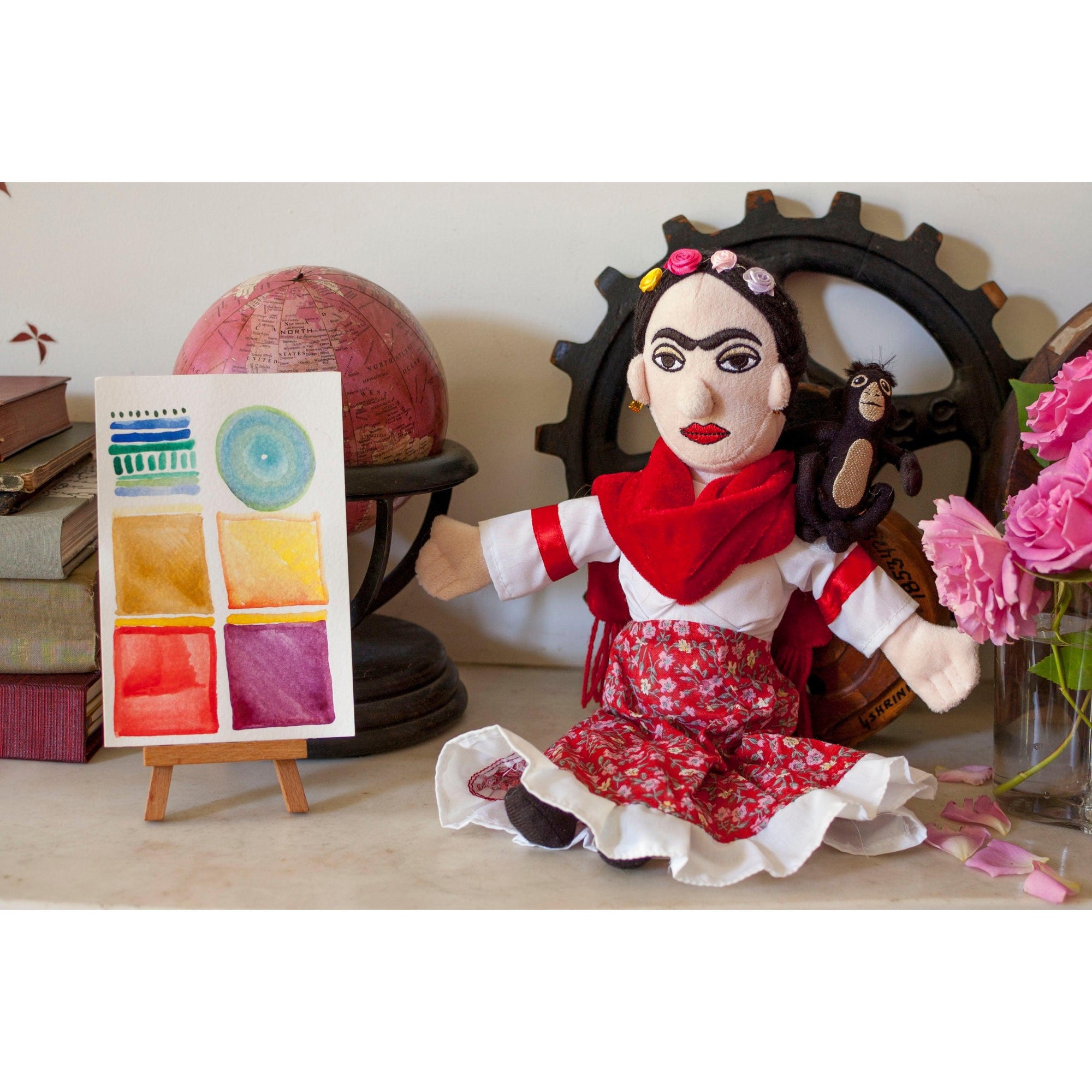 Frida Kahlo Little Thinker - 11"-Stuffed & Plush-Unemployed Philosophers-Yellow Springs Toy Company