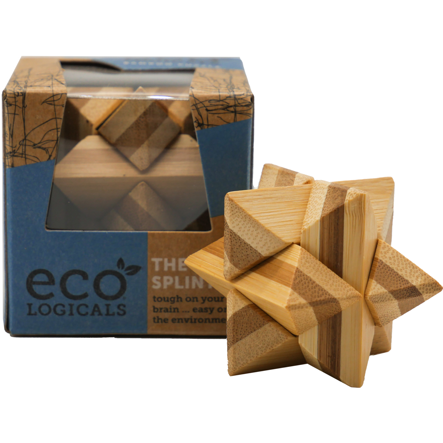 Eco Logicals Bamboo Puzzle - The Splinter-Puzzles-Project Genius-Yellow Springs Toy Company