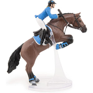 Papo - Jumping Horse with Riding Girl-Pretend Play-Papo | Hotaling-Yellow Springs Toy Company