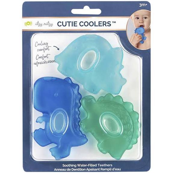 Dino Cutie Coolers - Water Filled Teethers (3-pack)-Infant &amp; Toddler-Itzy Ritzy-Yellow Springs Toy Company