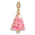 Charm It - Gold Pink Christmas Tree Charm-Dress-Up-Charm It!-Yellow Springs Toy Company