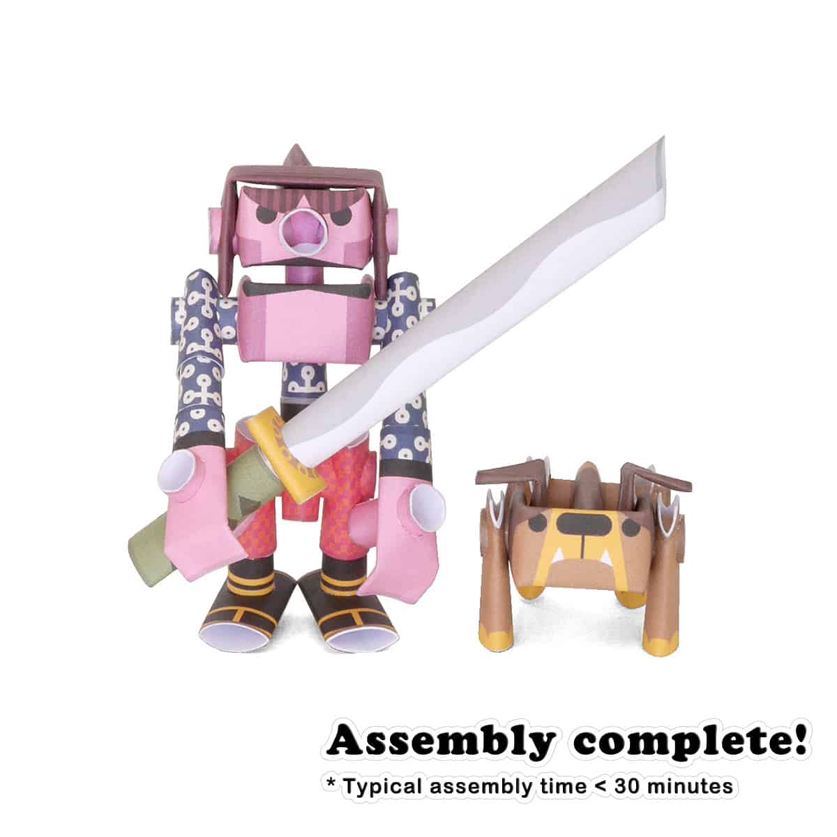 Kojiro &amp; Butcher - Piperoid Paper Craft Robots-Arts &amp; Humanities-Yellow Springs Toy Company