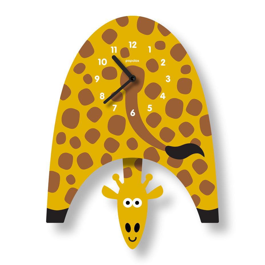 Acrylic Giraffe Pendulum Clock *-Decor &amp; Keepsakes-Modern Moose | Popclox-Yellow Springs Toy Company
