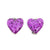 Boutique Glitter Heart Clip-On Earrings-Dress-Up-Great Pretenders-Yellow Springs Toy Company