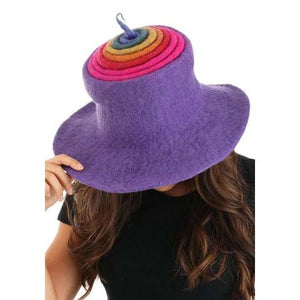 Rainbow Borealis Felted Witch Hat-Dress-Up-Elope-Yellow Springs Toy Company