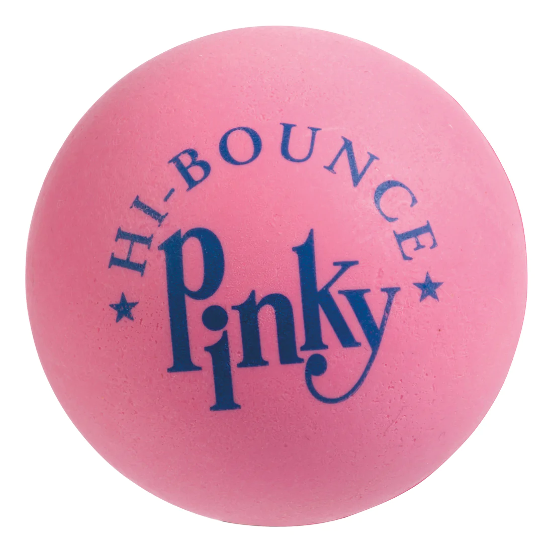 Front view of a Hi-Bounce Pinky ball.