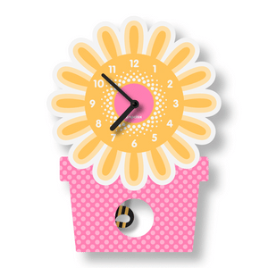 Acrylic Flowerpot Pendulum Clock *