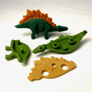 Puzzle Eraser Card Set - Dinosar-Puzzles-BCMini-Yellow Springs Toy Company