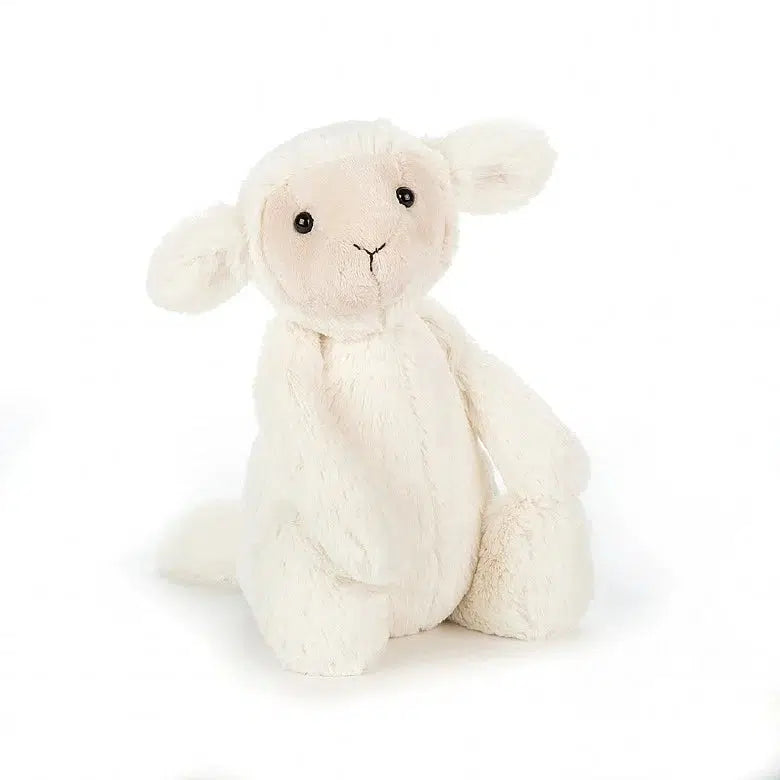 Front view of the Bashful Lamb sitting.