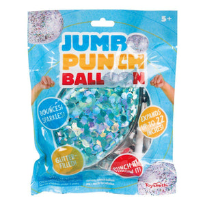 Blue punch balloon in package