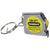 Side view of the keychain tape measure retracted.