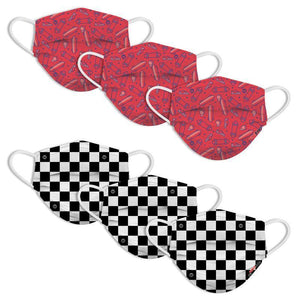 KIDS FUN MASKS - Skater and Checkers - (6-PACK)-Gear & Apparel-Watchitude-Yellow Springs Toy Company