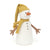 Front view of lenny the snowman against a white background.