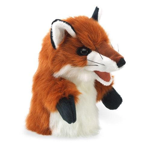 Little fox puppet for little hands ¾ view