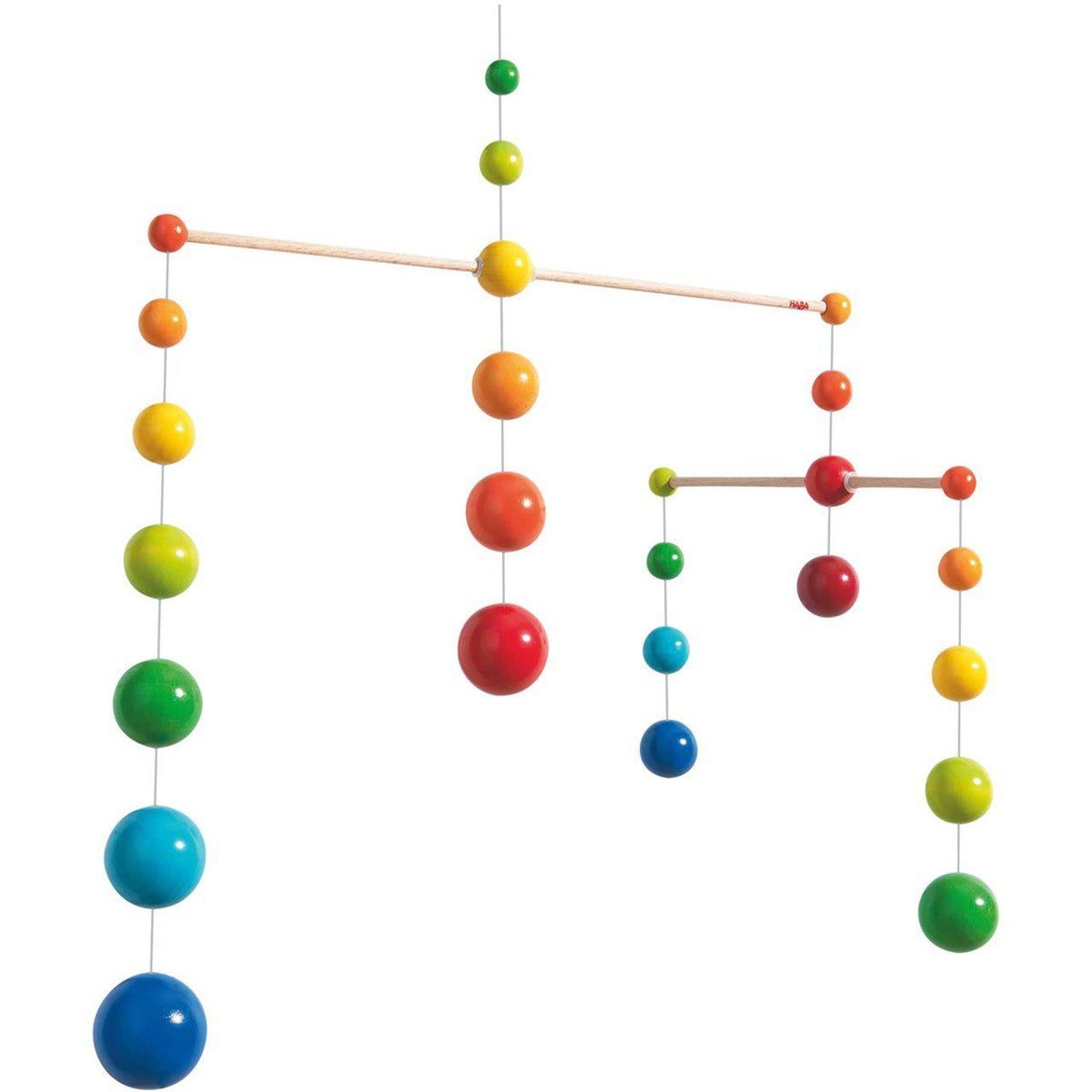 Mobile Rainbow Balls-Decor &amp; Keepsakes-HABA-Yellow Springs Toy Company