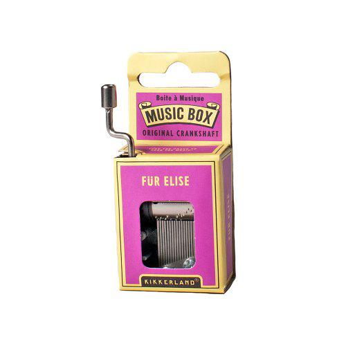 Front view of magenta Fur Elise Music box in box