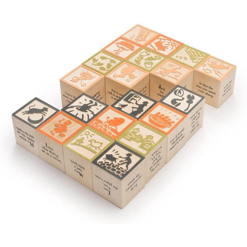 Nursery Rhyme 28 Blocks-Building & Construction-Uncle Goose-Yellow Springs Toy Company