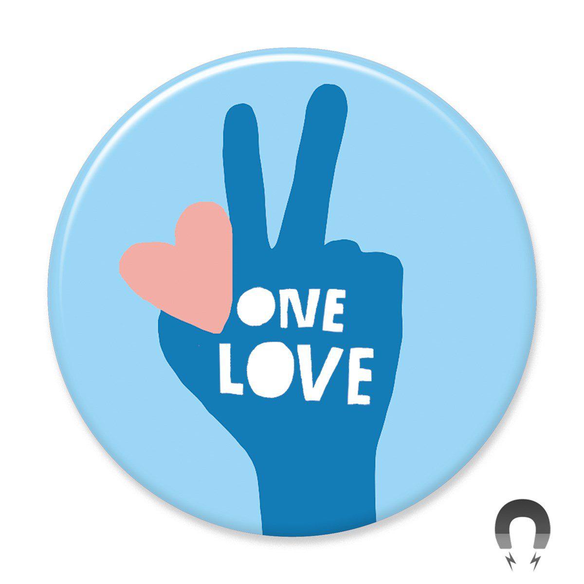 Magnet - One Love Hand-Stationery-Badge Bomb-Yellow Springs Toy Company