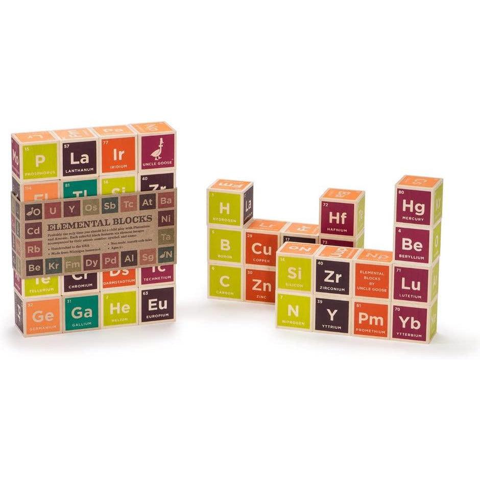 Elemental - Periodic Table Blocks-Building &amp; Construction-Uncle Goose-Yellow Springs Toy Company
