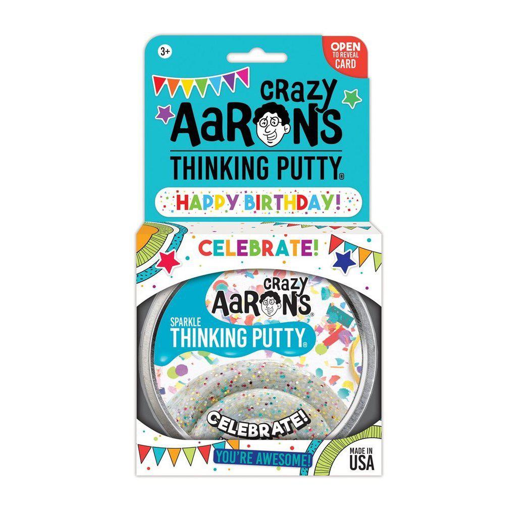 Crazy Aaron&#39;s Putty - Celebrate! - 4-inch Tin-Novelty-Crazy Aarons Putty-Yellow Springs Toy Company