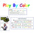 Front view of examples showing the play by color song book, and how to read the music.