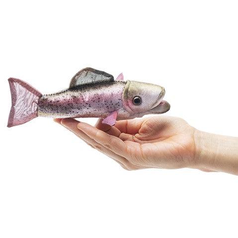 Mini Rainbow Trout - Finger Puppet-Puppets-Folkmanis-Yellow Springs Toy Company