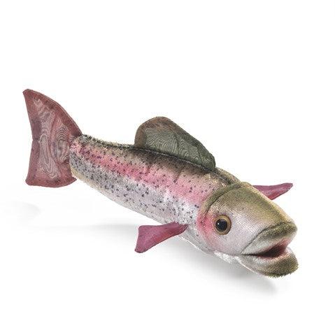 Mini Rainbow Trout - Finger Puppet-Puppets-Folkmanis-Yellow Springs Toy Company