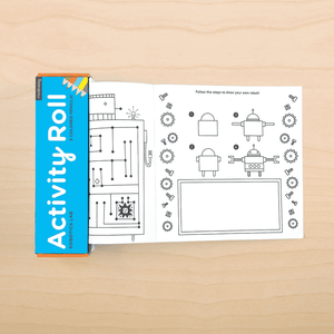 Activity Roll - Robotics Lab-Stationery-Mudpuppy | Chronicle | Hachette-Yellow Springs Toy Company