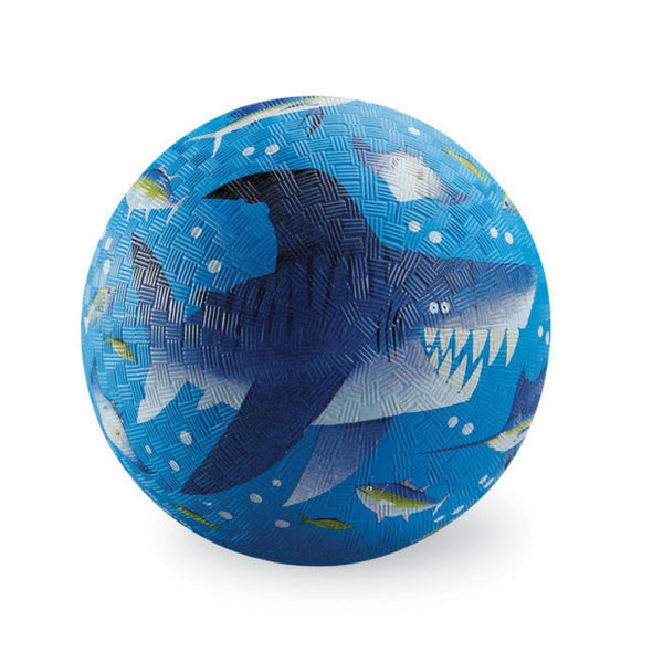 5" playball with shark reef pattern.