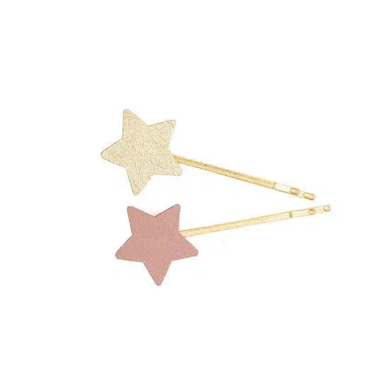 Boutique Matte Star Bobby Hairclips - 2 piece-Dress-Up-Great Pretenders-Yellow Springs Toy Company