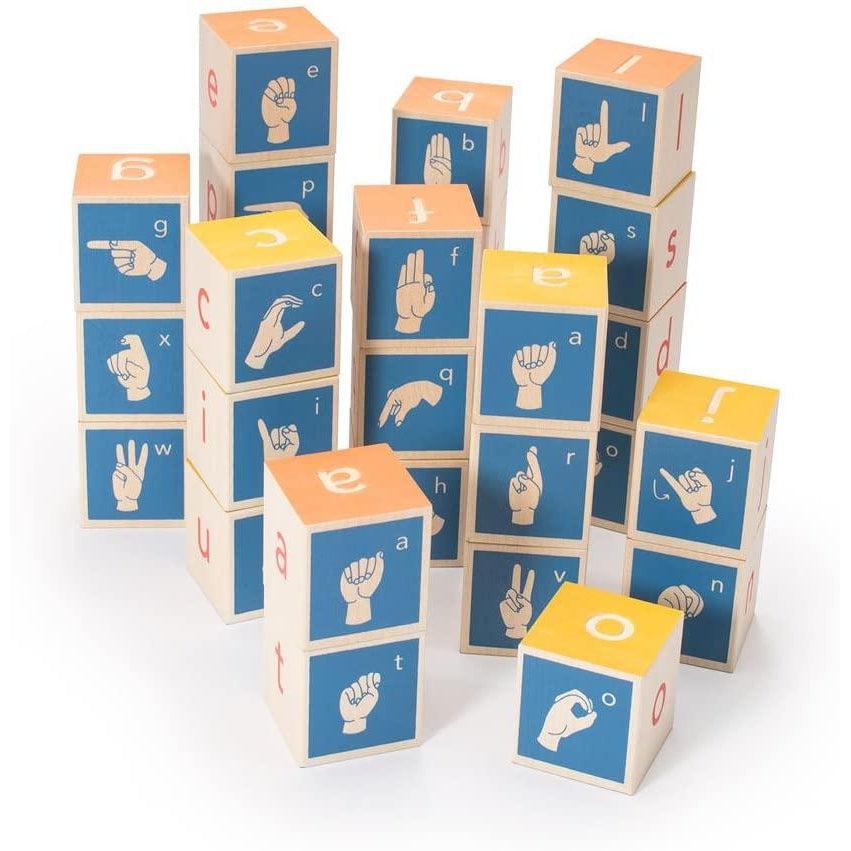 American Sign Language Blocks-Building &amp; Construction-Uncle Goose-Yellow Springs Toy Company
