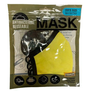 Silver Ion Antibacterial Mask with Holder Strap - Kids-Gear & Apparel-Streamline-Yellow Springs Toy Company